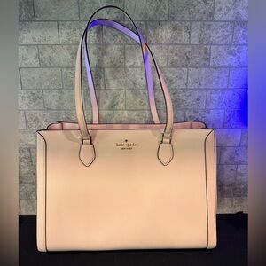 Madison Saffiano East West Leather Large Laptop Tote